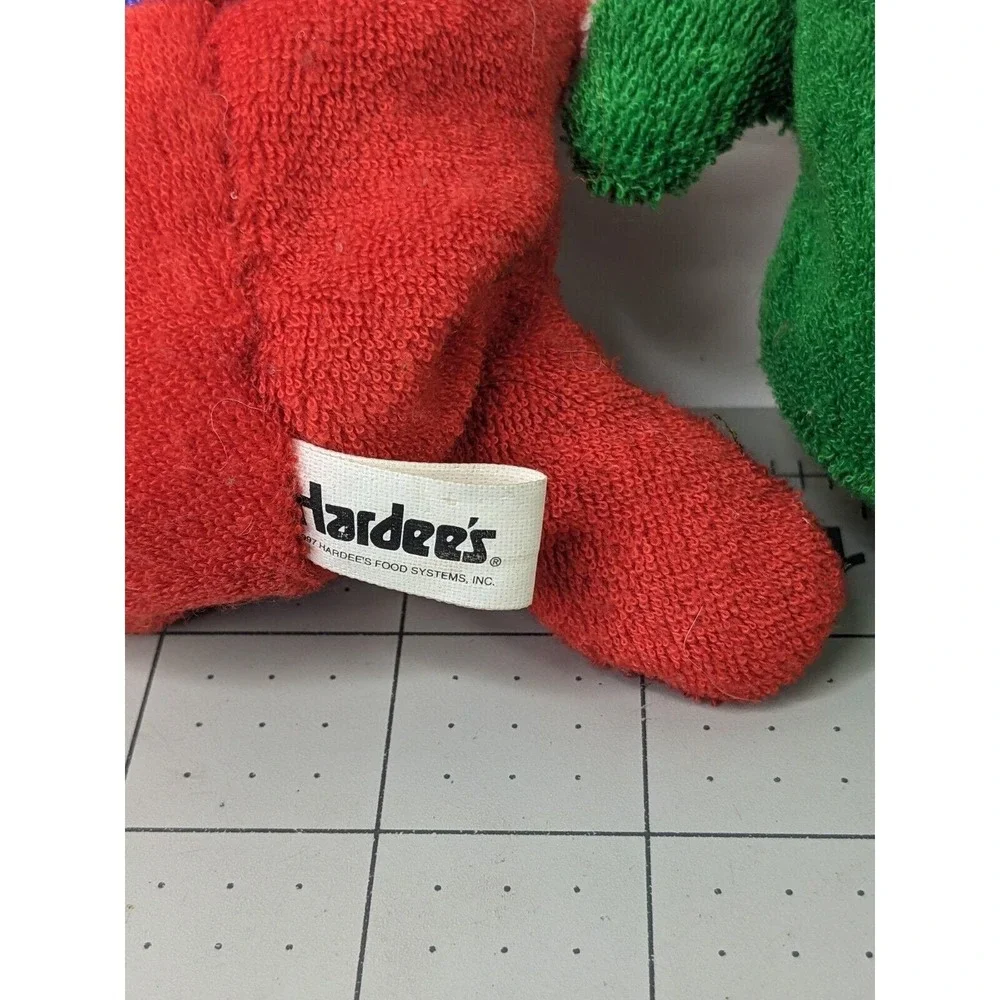 Hardees Matchbox Animal Plush Lot Terry Cloth Beans 5 Inch Lot of 3 1997 Stuffed